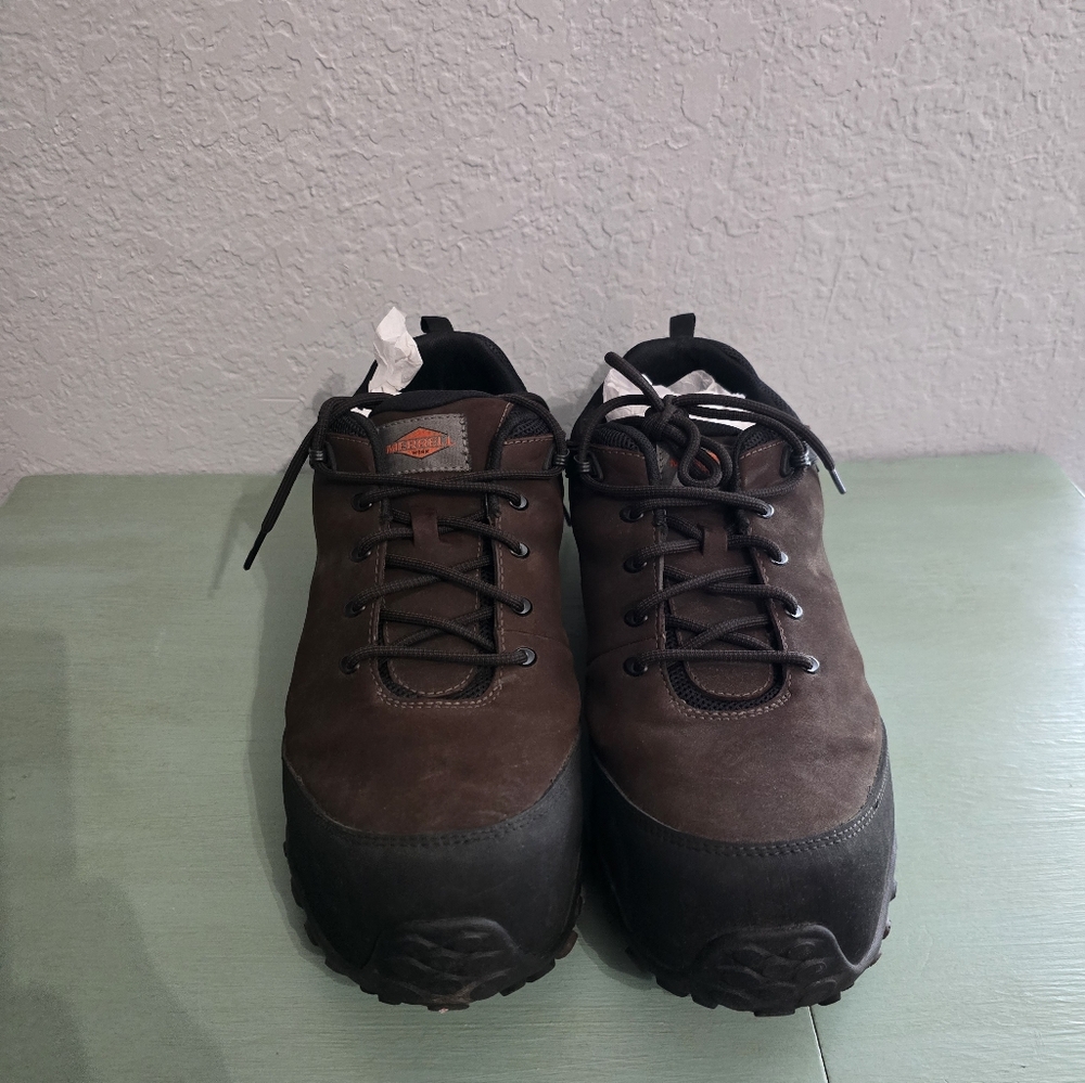 Brown Leather Hiking Boots Rugged Outdoor Footwear